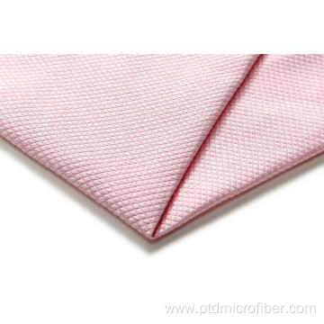 Diamond weave microfiber cleaning cloth